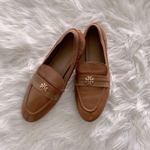 Tan Tory Burch loafers